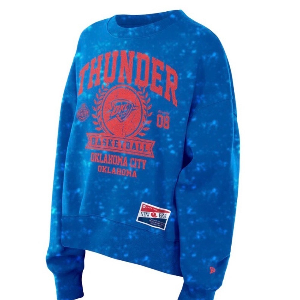 New Era Ladies OKC Thunder New Era Mineral Wash Crewneck XXL